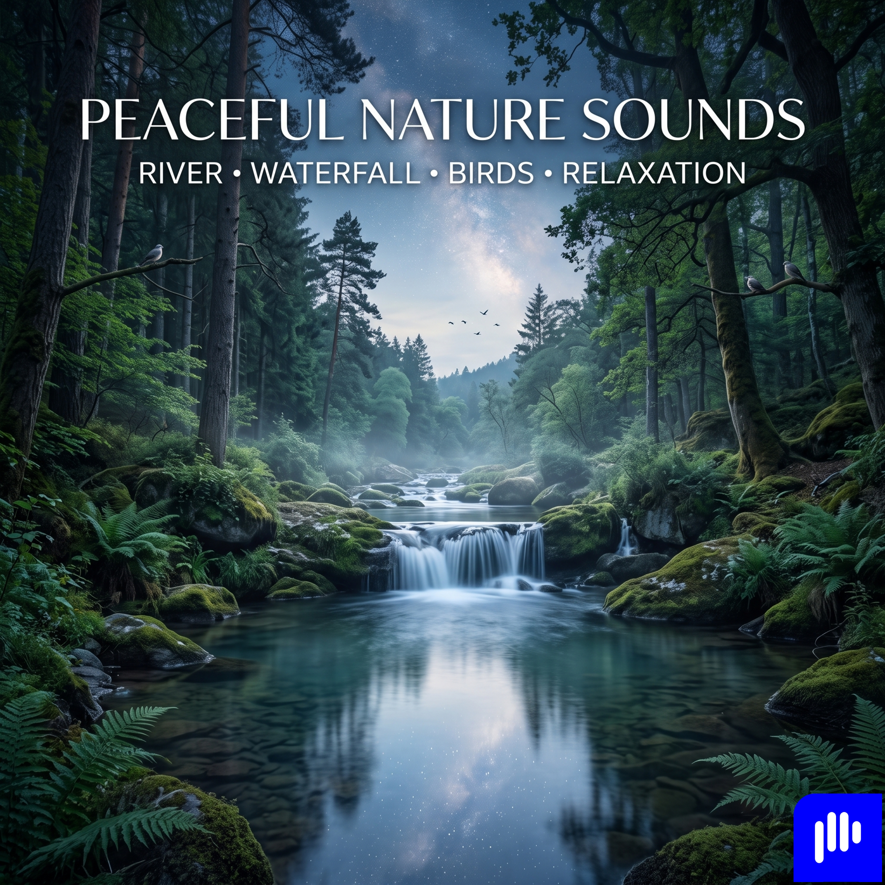 Peaceful Nature Sounds: River, Waterfall & Birds for Relaxation, Sleep & Meditation